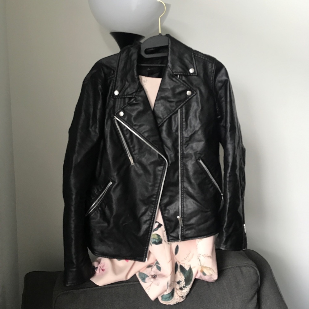 Uniqlo faux leather jacket